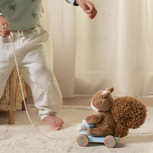 Animal à tirer Écureuil - Bleu