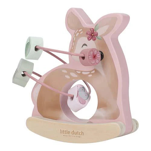 Animal oscillant cerf - Rose