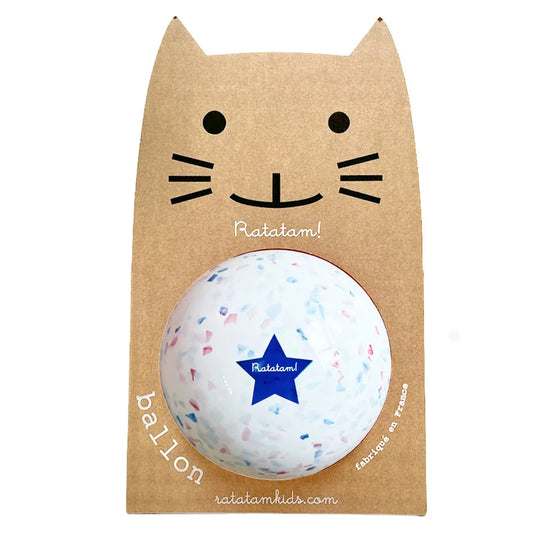 BALLON CONFETTI BLEU