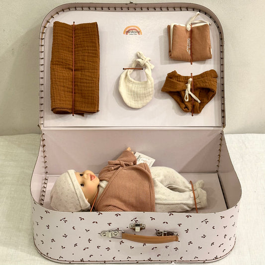 Ma valise d'antan "Kit de naissance Léo"