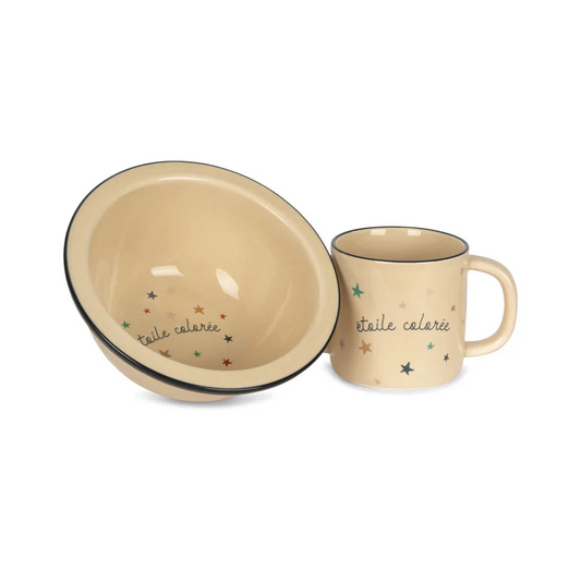 BOL ET TASSE EN CÉRAMIQUE