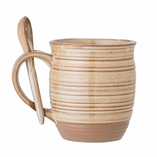 Moss Tasse et cuillère, Nature, Grès