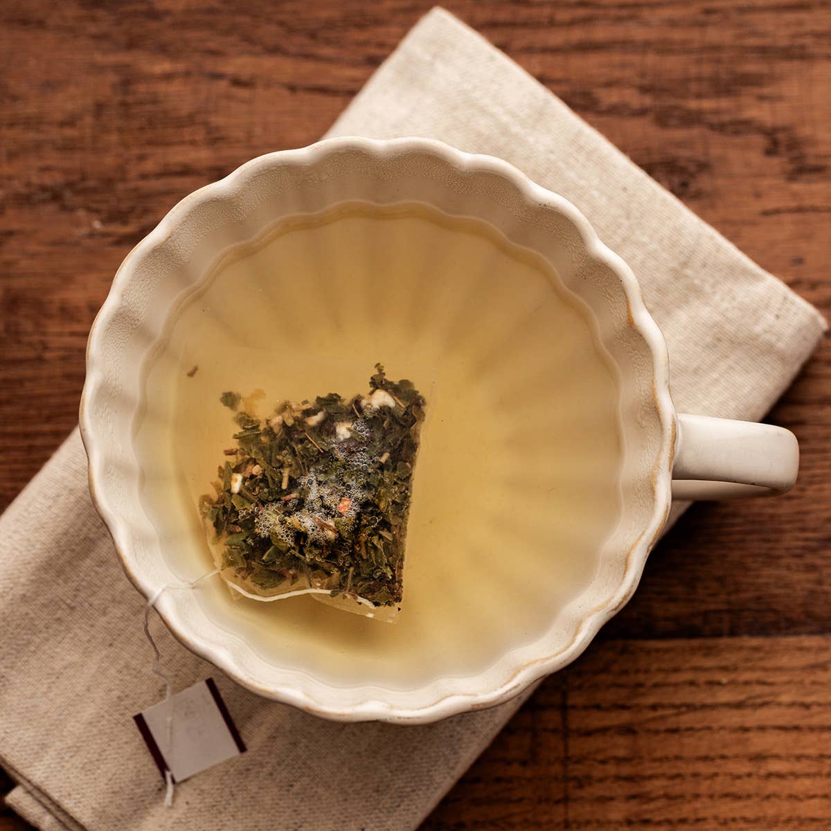 Mug | MELIDA | en forme de tasse à thé, crème | 0,3 l