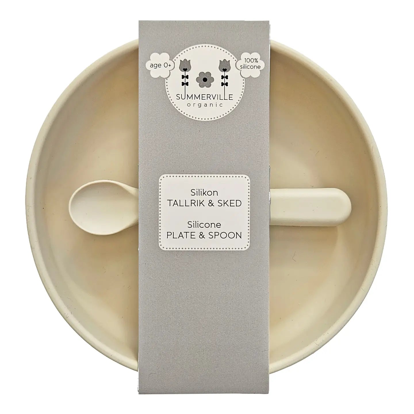 Assiette antidérapante et cuillère facile