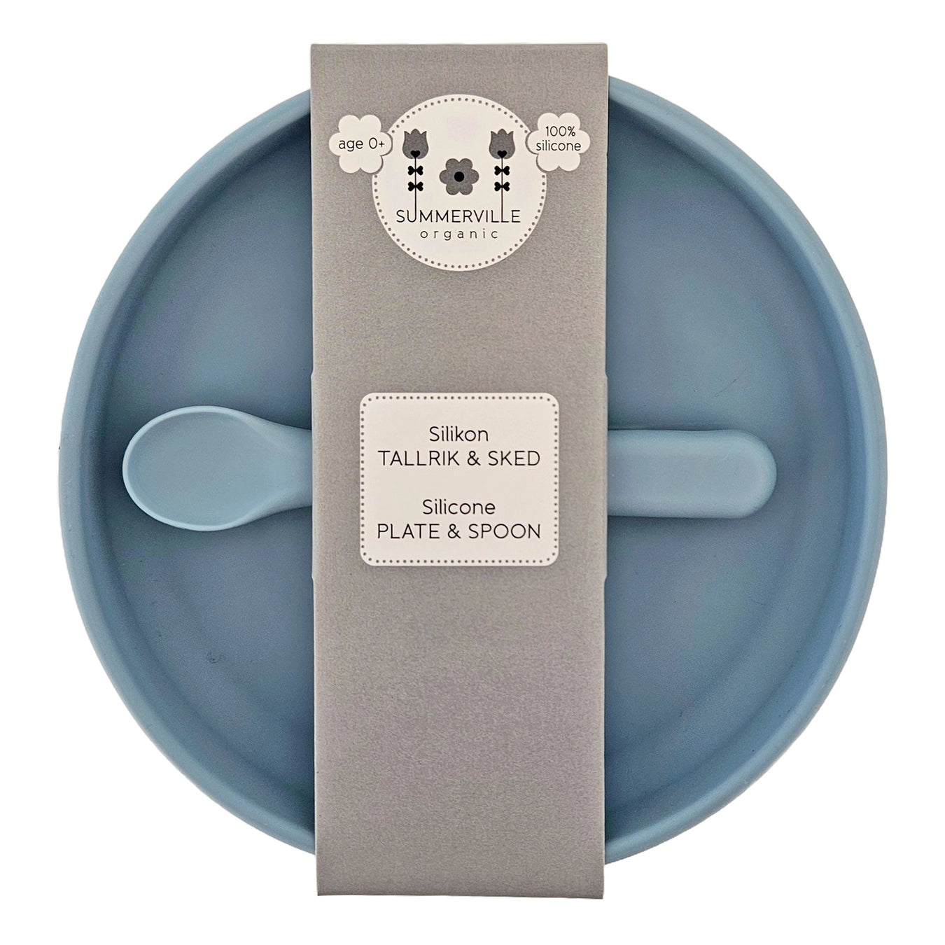 Assiette antidérapante et cuillère facile