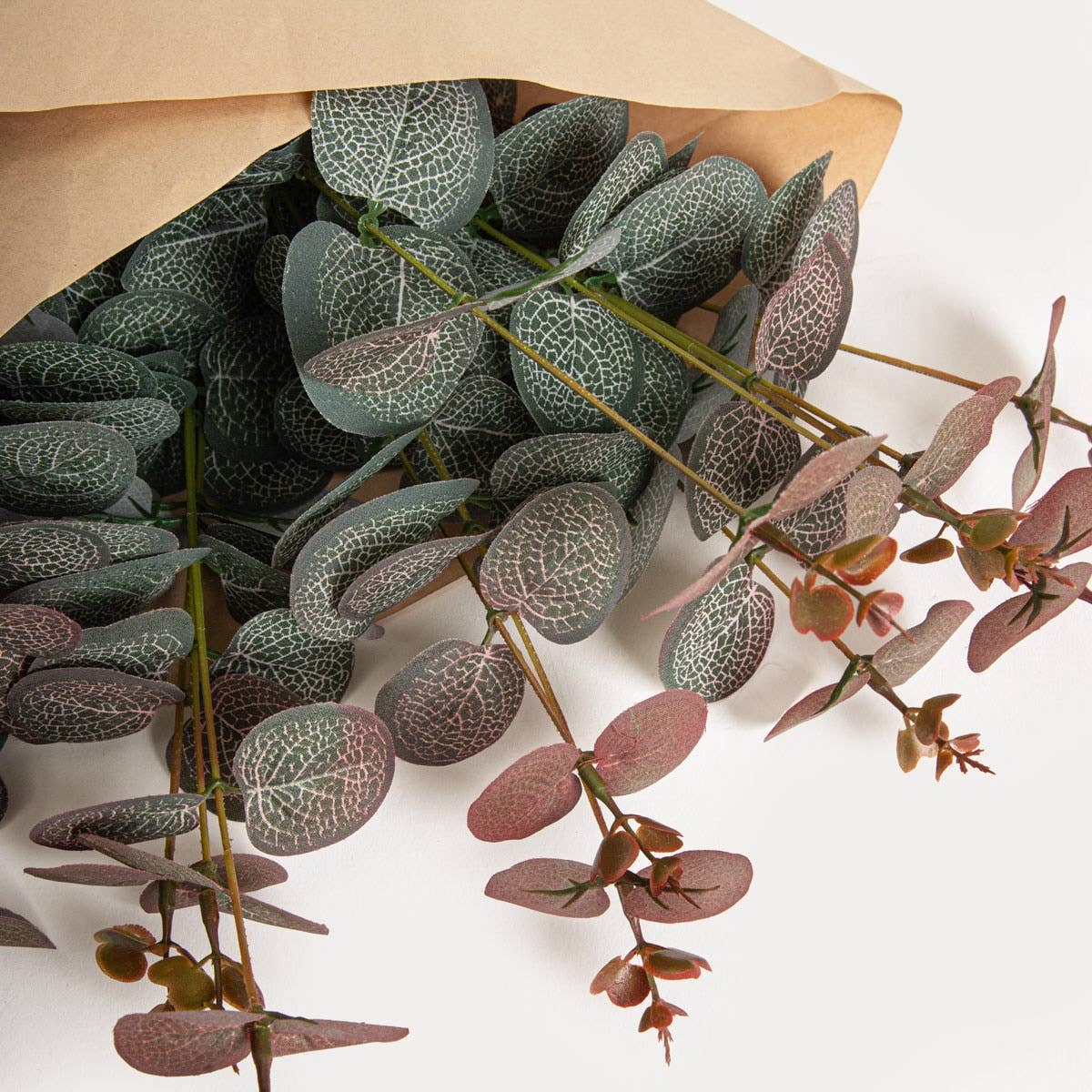 Brindille artificielle | EUUKA | eucalyptus vert et rouge