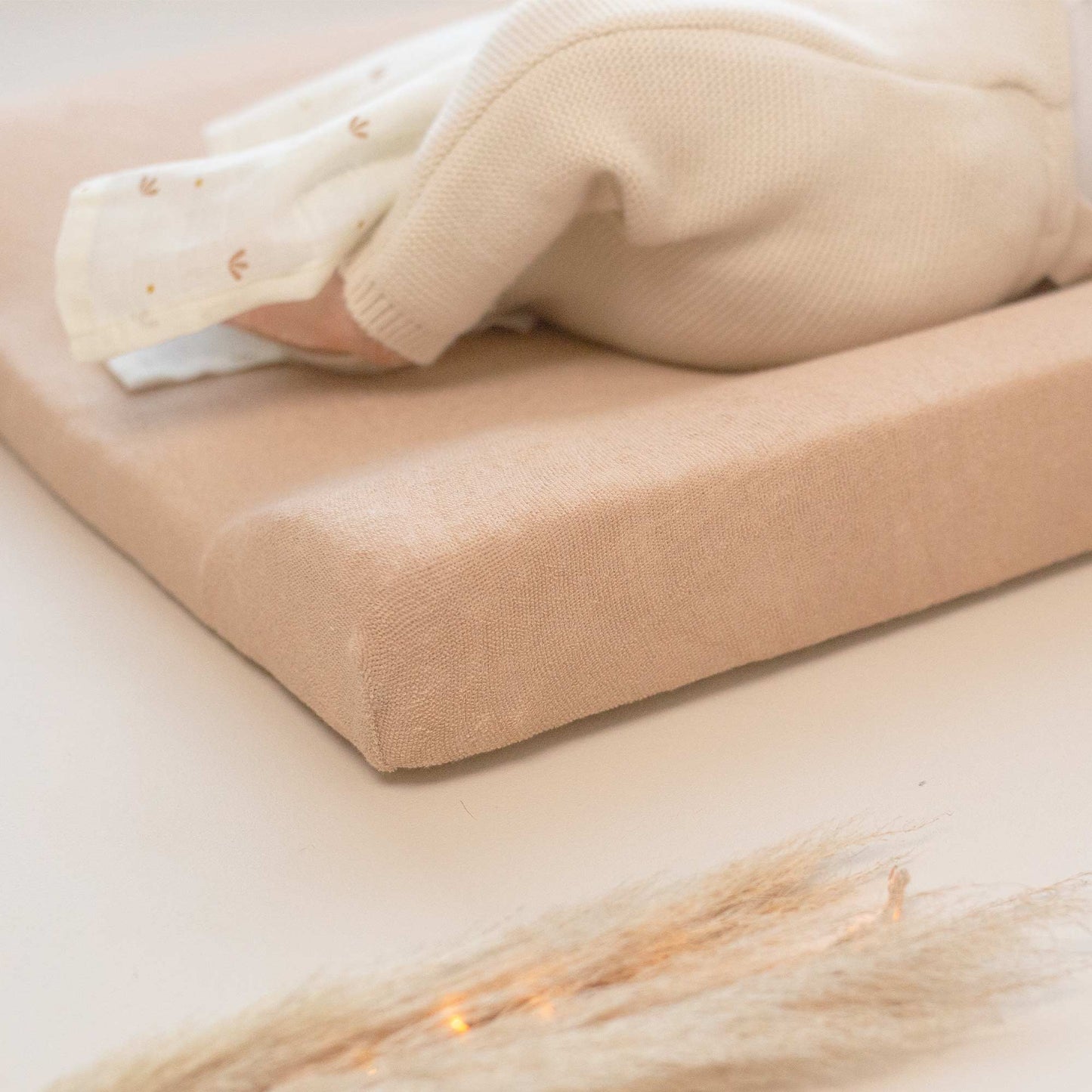 Housse de matelas à langer sable - Lot de 2