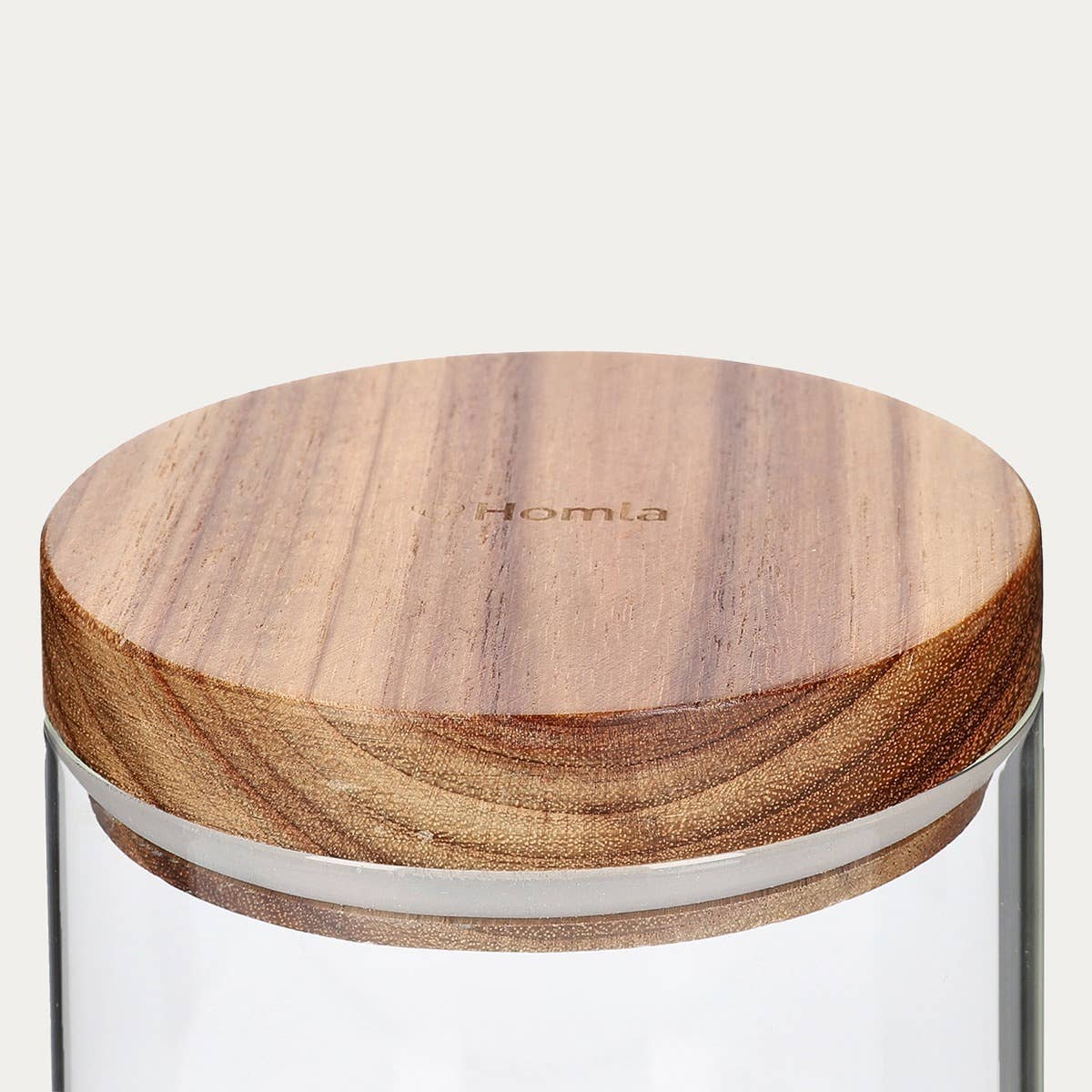 Carlos | récipient avec couvercle en acacia S | 0,7 l