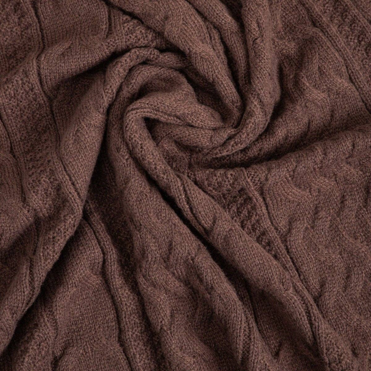 Couverture | FLAVE | style pull de couleur chocolat