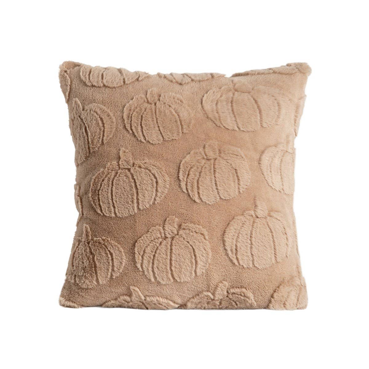 Housse de coussin | MATARA | avec un effet texturé en beige citrouille