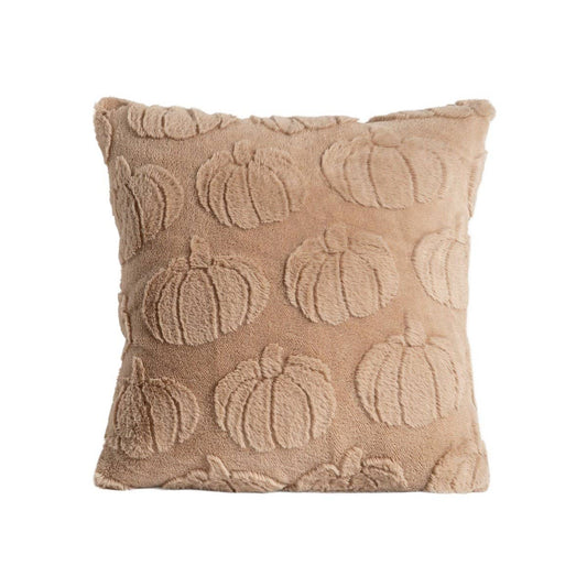 Housse de coussin | MATARA | avec un effet texturé en beige citrouille