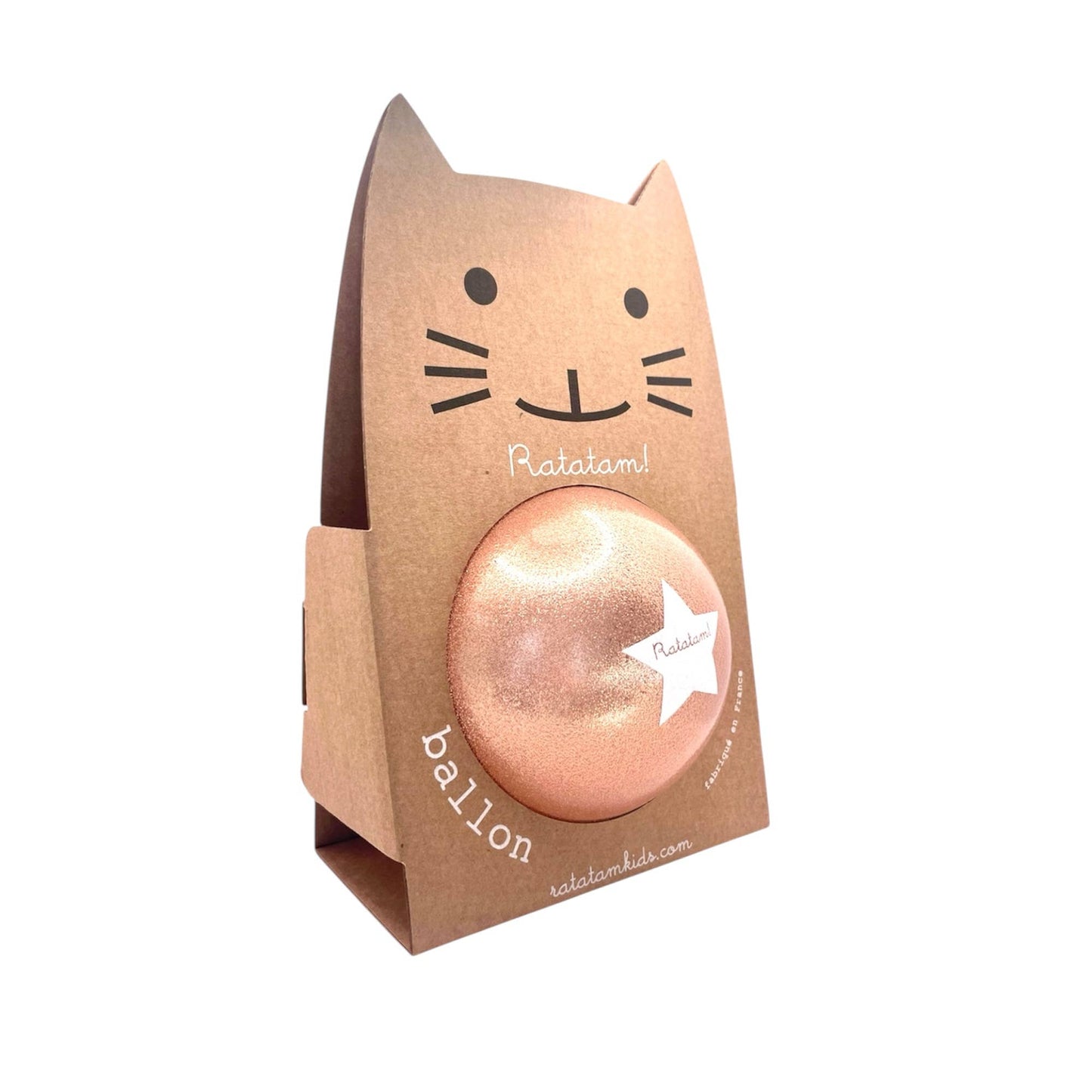 Ballon pailleté 15 cm – Cuivre