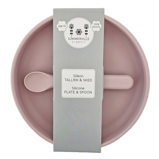 Assiette antidérapante et cuillère facile