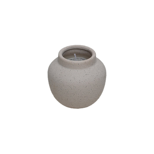 Bougie pot texturé