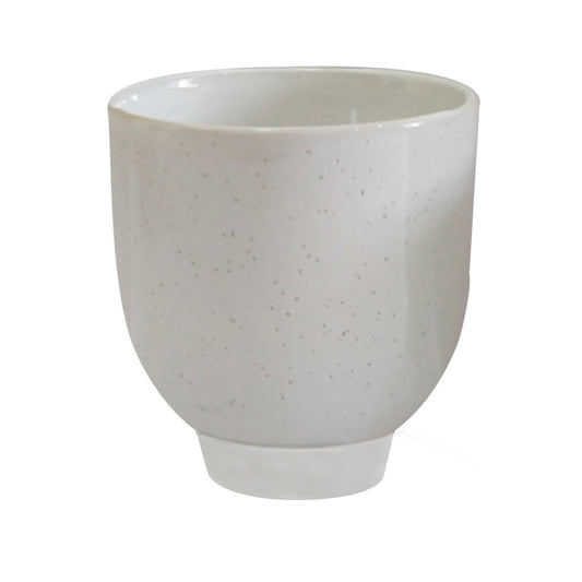 Gobelet Tribu petit blanc moucheté