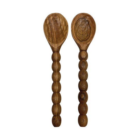 Couvert à servir boule L30 P7,5 H2,5cm