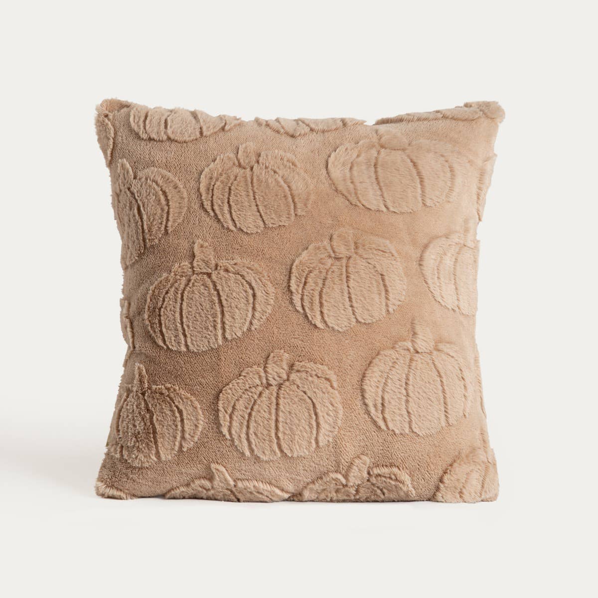 Housse de coussin | MATARA | avec un effet texturé en beige citrouille