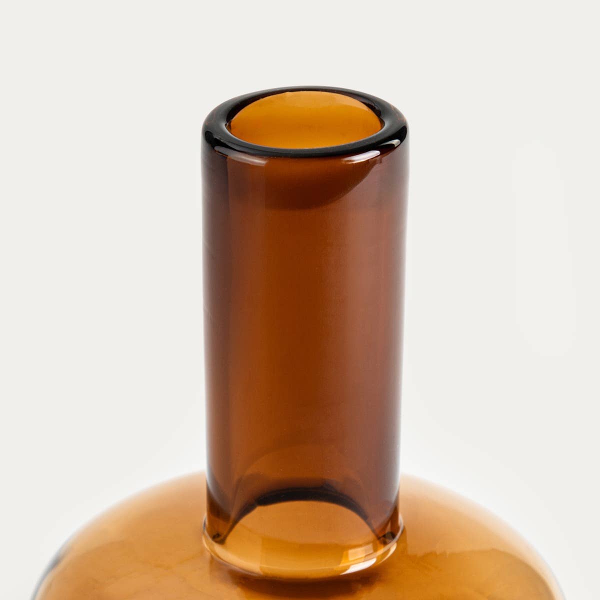 Vase | MONERA | verre ambré | 13,5 x 18 cm