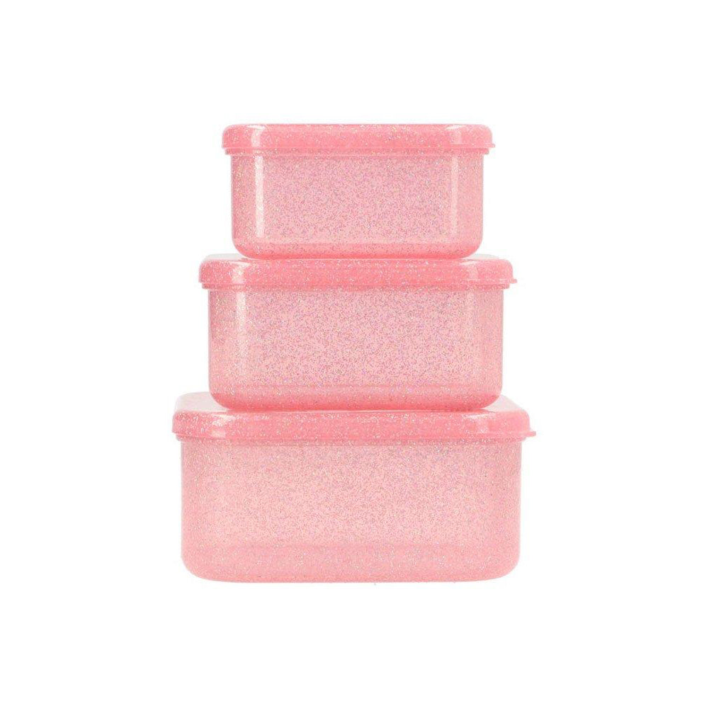 GLITTER LUNCH BOX 3PCS