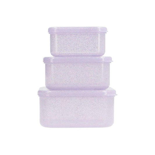 GLITTER LUNCH BOX 3PCS