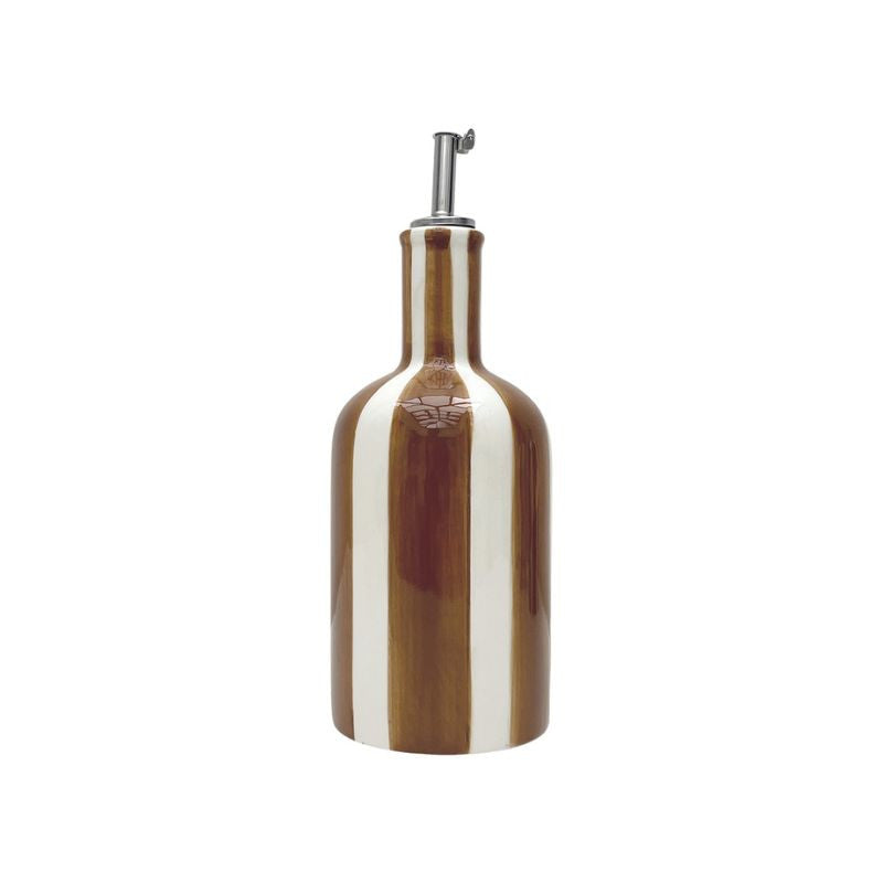 Huilier rayure marron L8 P8 H22cm