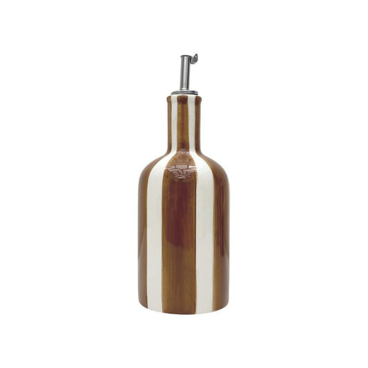 Huilier rayure marron L8 P8 H22cm